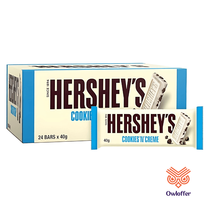 Hershey's Cookies 'n' Creme Chocolate Bar 40g - Image 2